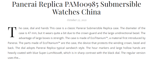 Shop quality fake Panerai watches online at the best prices. You can choose from a wide range of Panerai copy watches, 100% like original watches.


https://www.watchsupercopy.com/
