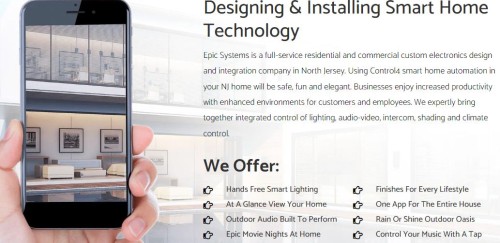 Manage all your home devices from a single location with Epic Systems’ smart home automation in NJ that makes homes safe and fun. Call for an instant quote!

https://epicsystems.tech/